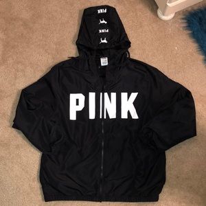 PINK full zip anorak jacket